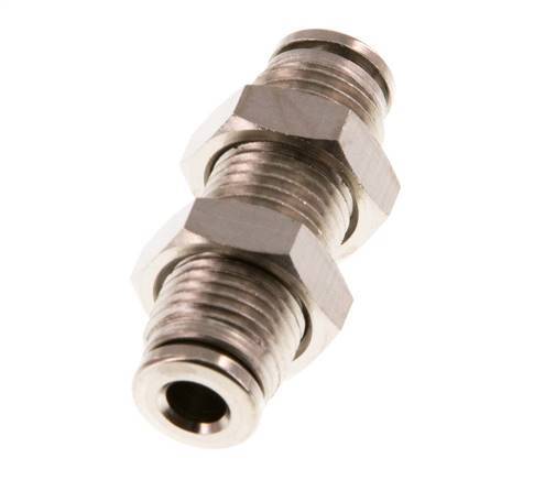 4mm Steckverschraubung Messing NBR Bulkhead [2 Stück]