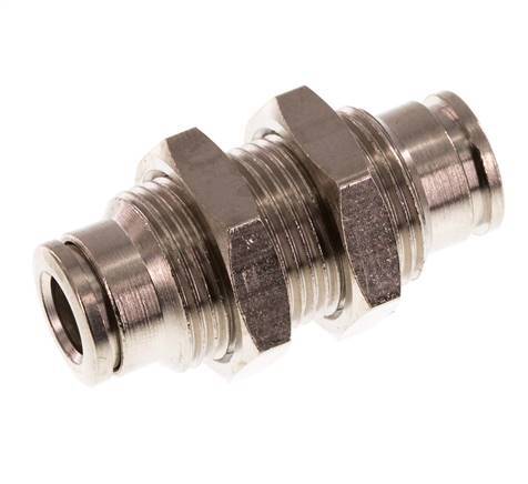 6mm Steckverschraubung Messing NBR Bulkhead [2 Stück]