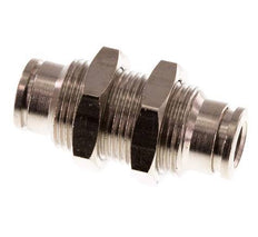 6mm Steckverschraubung Messing NBR Bulkhead [2 Stück]