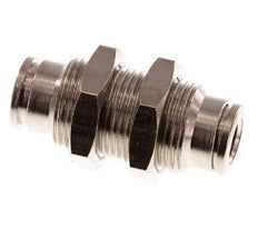 6mm Steckverschraubung Messing NBR Bulkhead [2 Stück]