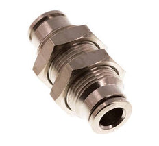 6mm Steckverschraubung Messing NBR Bulkhead [2 Stück]