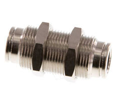 8mm Push-in Fitting Brass NBR Bulkhead