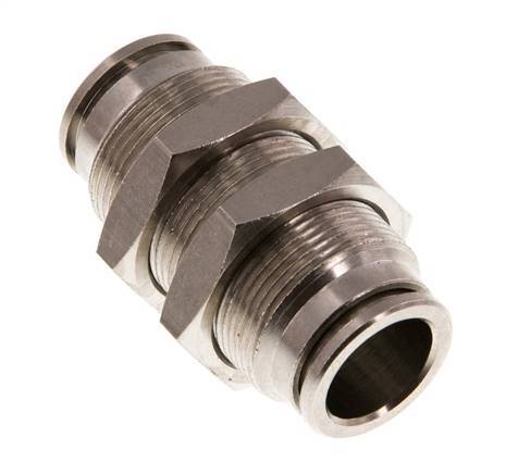 12mm Steckverschraubung Messing NBR Bulkhead