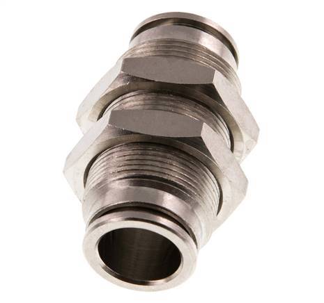 12mm Steckverschraubung Messing NBR Bulkhead