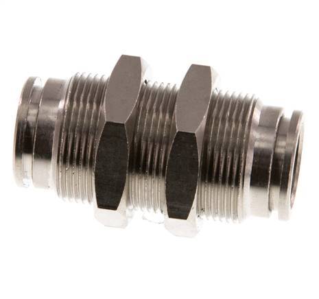 12mm Steckverschraubung Messing NBR Bulkhead