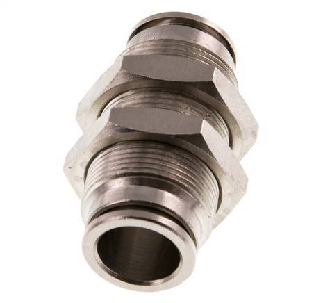 12mm Steckverschraubung Messing NBR Bulkhead