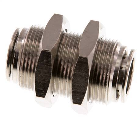 16mm Steckverschraubung Messing NBR Bulkhead