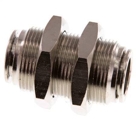 16mm Steckverschraubung Messing NBR Bulkhead