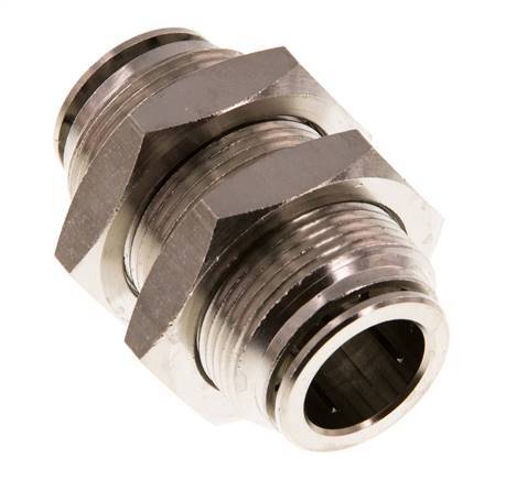 16mm Steckverschraubung Messing NBR Bulkhead