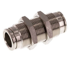 10mm Push-in Fitting Brass FKM Bulkhead