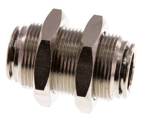 16mm Steckverschraubung Messing FKM Bulkhead