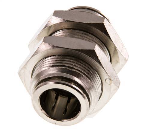 16mm Steckverschraubung Messing FKM Bulkhead