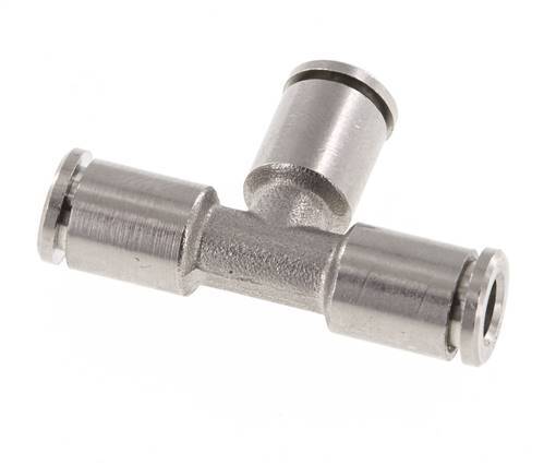 5mm T-Stück Einsteckverschraubung Messing NBR [2 Stück]