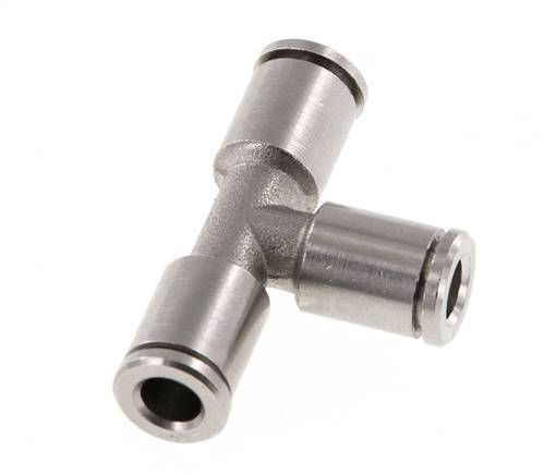 5mm T-Stück Einsteckverschraubung Messing NBR [2 Stück]