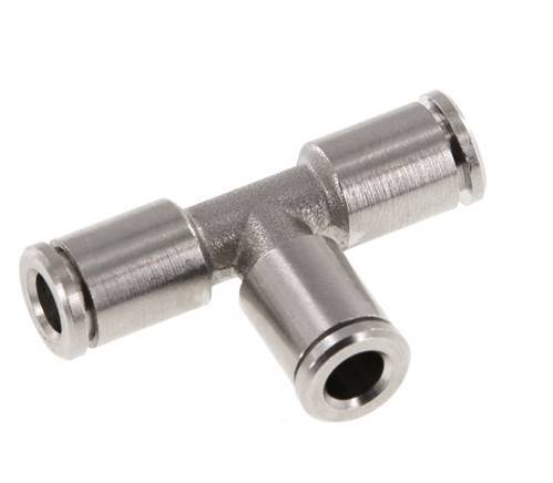 5mm T-Stück Einsteckverschraubung Messing NBR [2 Stück]