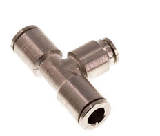 4mm x 6mm Tee Push-in Fitting Brass NBR