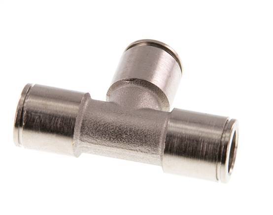 10mm T-Stück Steckverschraubung Messing FKM