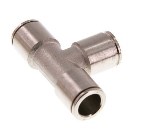 10mm T-Stück Steckverschraubung Messing FKM