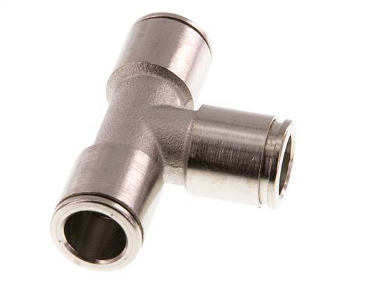 10mm T-Stück Steckverschraubung Messing FKM