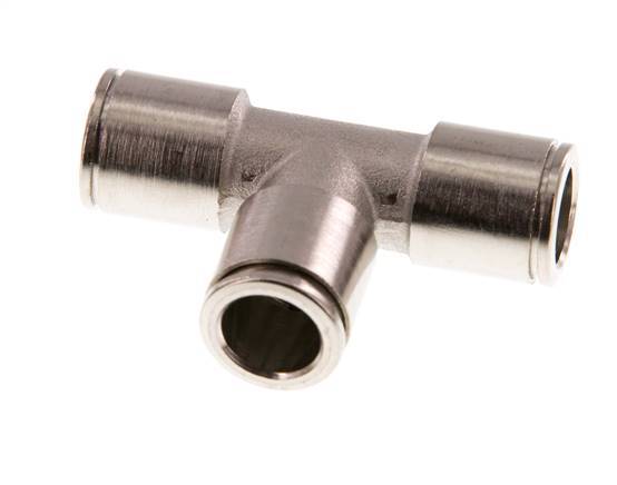 10mm T-Stück Steckverschraubung Messing FKM