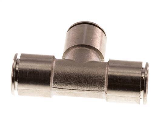 14mm Tee Push-in Fitting Brass FKM