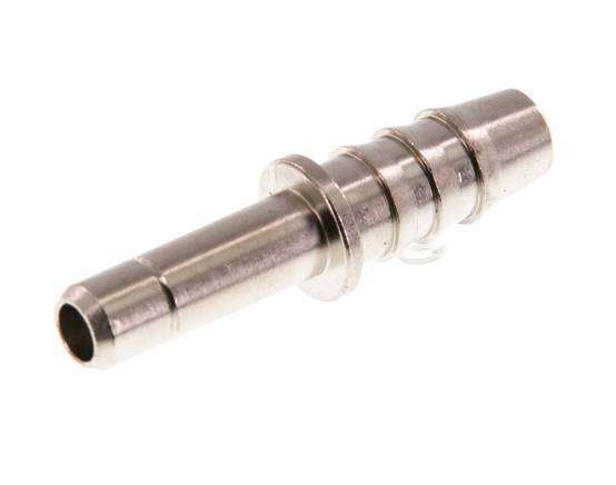6mm x 6mm Steckfitting mit Schlauchpfeiler Messing FKM [2 Stück]