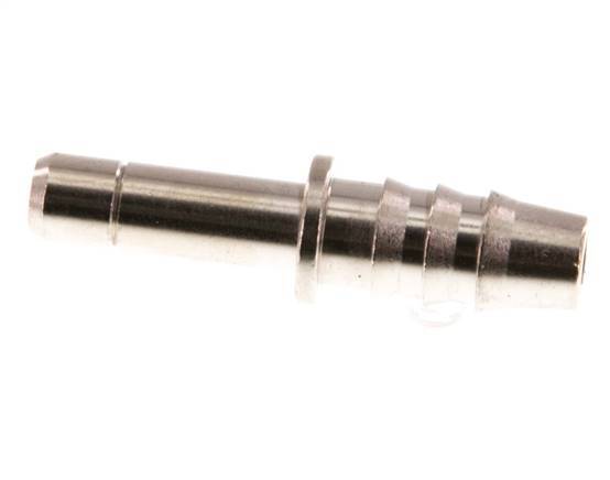 6mm x 6mm Plug-in Fitting with Hose Pillar Brass FKM [2 Pieces]