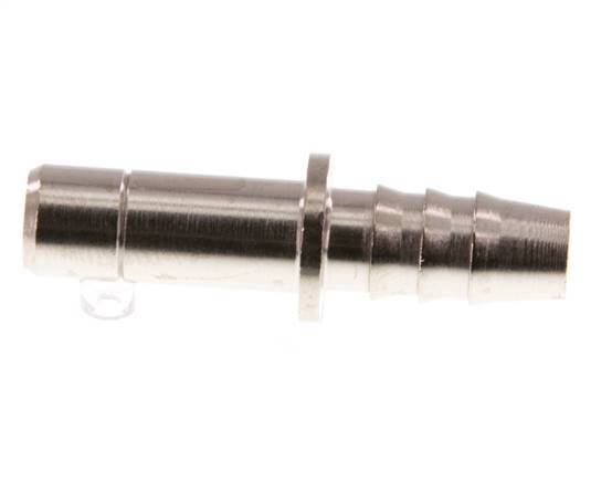 8mm x 6mm Plug-in Fitting with Hose Pillar Brass FKM [2 Pieces]