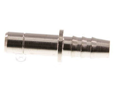8mm x 6mm Plug-in Fitting with Hose Pillar Brass FKM [2 Pieces]