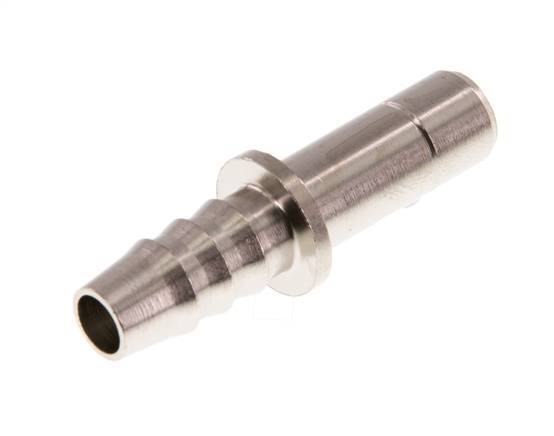 8mm x 6mm Steckfitting mit Schlauchpfeiler Messing FKM [2 Stück]