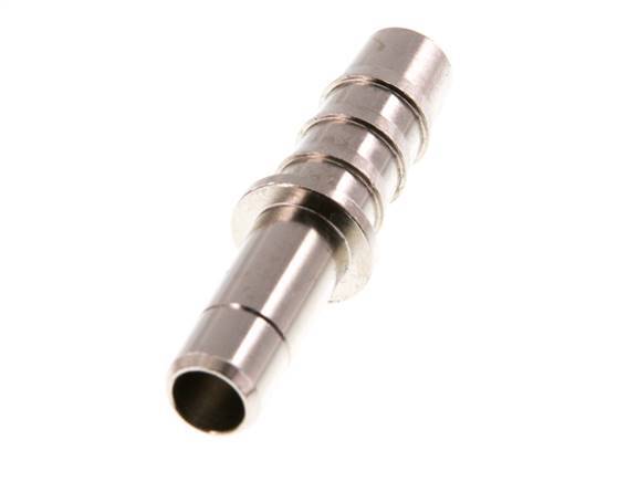 8mm x 8mm Steckfitting mit Schlauchsäule Messing FKM [2 Stück]