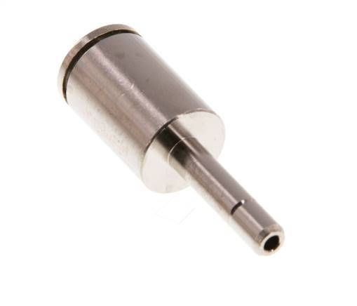 6mm x 4mm Steckverschraubung mit Steckanschluss Messing NBR [2 Stück]