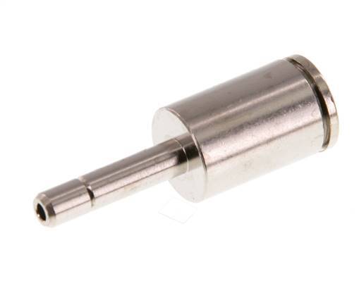 6mm x 4mm Steckverschraubung mit Steckanschluss Messing NBR [2 Stück]