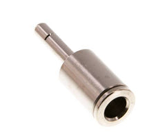 6mm x 4mm Steckverschraubung mit Steckanschluss Messing NBR [2 Stück]