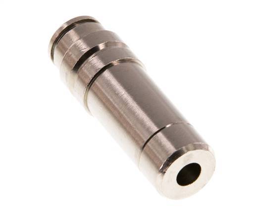 6mm x 12mm Push-in Fitting with Plug-in Brass NBR [2 Pieces]