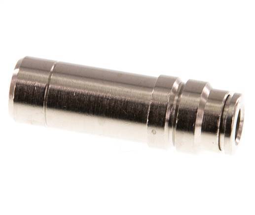 6mm x 12mm Steckverschraubung mit Steckanschluss Messing NBR [2 Stück]