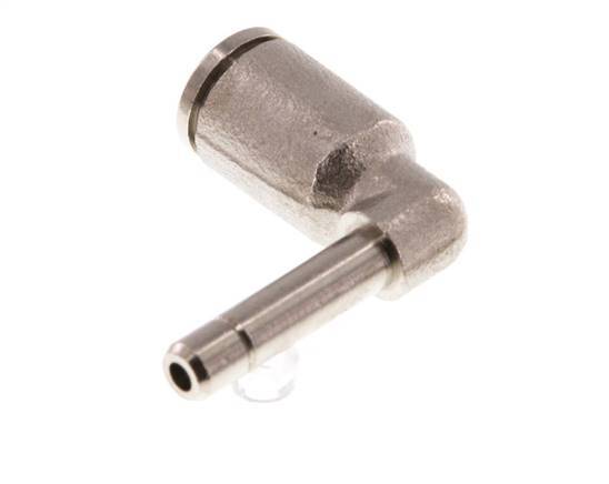 4mm x 4mm 90deg Elbow Push-in Fitting with Plug-in Brass NBR [2 Pieces]