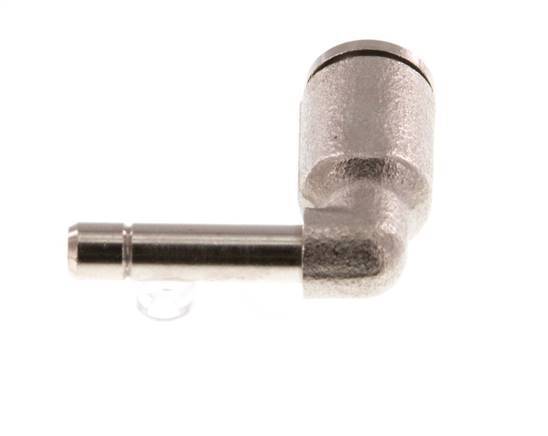 4mm x 4mm 90Grad Winkel Steckverschraubung mit Stecker Messing NBR [2 Stück]