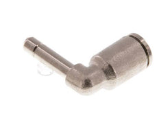 4mm x 4mm 90deg Elbow Push-in Fitting with Plug-in Brass NBR [2 Pieces]