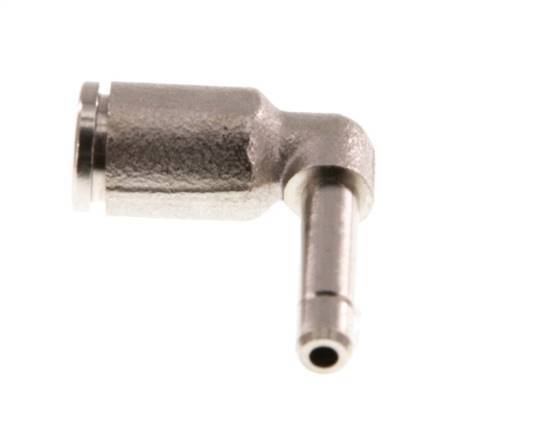 4mm x 4mm 90Grad Winkel Steckverschraubung mit Stecker Messing NBR [2 Stück]