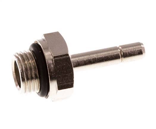 4mm x G1/8'' Steckverschraubung mit Außengewinde Messing NBR [5 Stück]