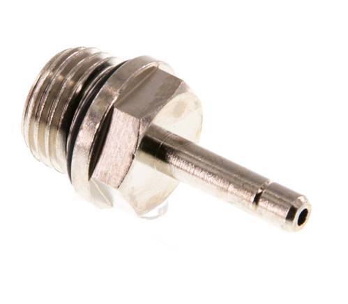 4mm x G1/4'' Steckverschraubung mit Außengewinde Messing NBR [5 Stück]