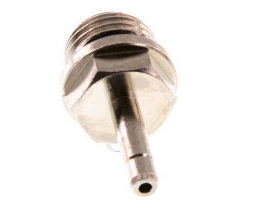 4mm x G1/4'' Steckverschraubung mit Außengewinde Messing NBR [5 Stück]
