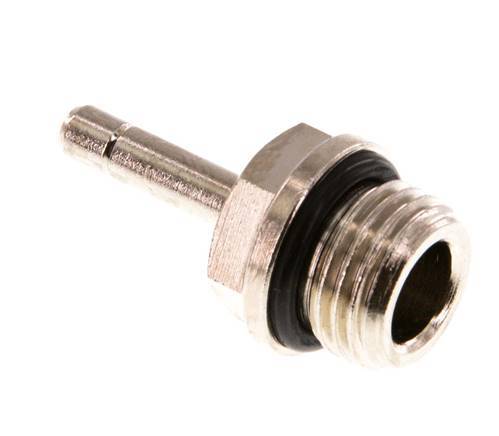 4mm x G1/4'' Steckverschraubung mit Außengewinde Messing NBR [5 Stück]
