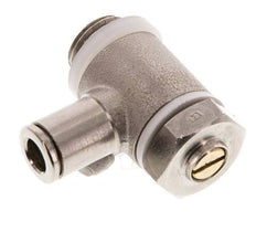 Durchfluss-Regelventil Meter-Out-Winkelstück 6 mm - G1/4'' Messing Schlitzschraube Banjo