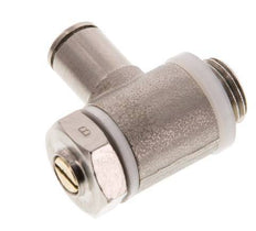 Durchfluss-Regelventil Meter-Out-Winkelstück 6 mm - G1/4'' Messing Schlitzschraube Banjo