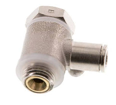 Durchfluss-Regelventil Meter-Out-Winkelstück 6 mm - G1/4'' Messing Schlitzschraube Banjo
