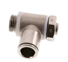 Durchfluss-Regelventil Meter-Out-Winkelstück 10 mm - G1/4'' Messing Schlitzschraube Banjo