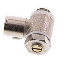 Durchfluss-Regelventil Meter-Out-Winkelstück 10 mm - G1/4'' Messing Schlitzschraube Banjo