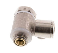 Durchfluss-Regelventil Meter-Out-Winkelstück 10 mm - G1/4'' Messing Schlitzschraube Banjo